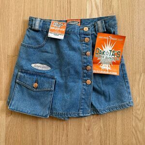 Vintage 90s Dakota Blue Jeans Skort Size 10 Girl's Light Wash Jean Skirt Shorts